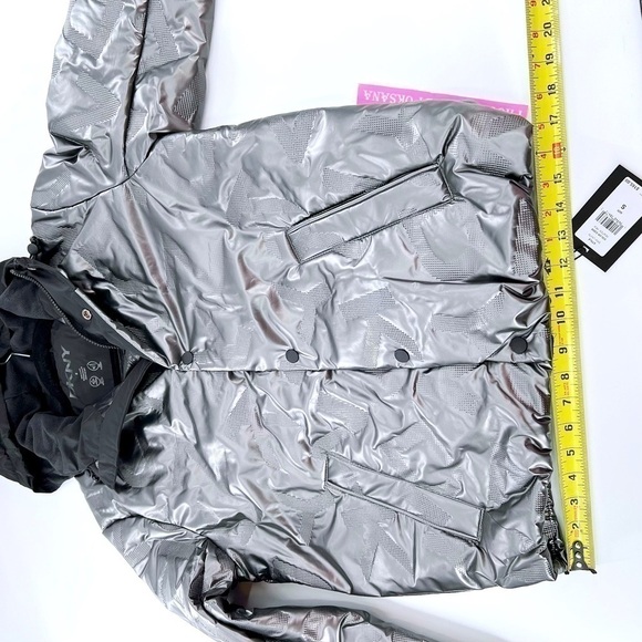 DKNY Men's Water Resistant Bomber Hooded Jacket Print Size S NWT - Picture 9 of 12